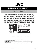 Предварительный просмотр 1 страницы JVC KD-ADV6270J Service Manual