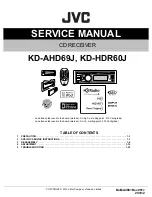 JVC KD-AHD69J Service Manual предпросмотр