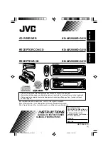 Предварительный просмотр 1 страницы JVC KD-AR260 Instructions Manual