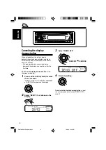 Предварительный просмотр 8 страницы JVC KD-AR260 Instructions Manual