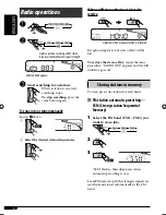 Предварительный просмотр 28 страницы JVC KD-AR270 - Radio / CD Instructions Manual