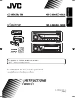 Предварительный просмотр 89 страницы JVC KD-AR270 - Radio / CD Instructions Manual