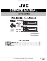 JVC KD-AR300 Service Manual предпросмотр