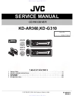 JVC KD-AR360 Service Manual preview