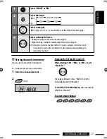 Preview for 17 page of JVC KD-AR390 Instructions Manual