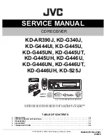 JVC KD-AR390J Service Manual предпросмотр