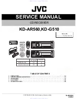 JVC KD-AR560 Service Manual preview