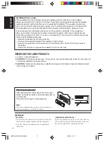 Предварительный просмотр 2 страницы JVC KD-AR600 Instructions Manual