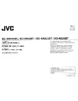 Предварительный просмотр 1 страницы JVC KD-AR855BT Instruction Manual