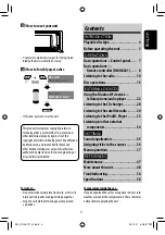 Preview for 3 page of JVC KD AVX1 - DVD Player With LCD Monitor Instructions Manual