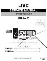 JVC KD-AVX1 Service Manual предпросмотр