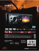 JVC KD-AVX11 - EXAD - DVD Player Brochure предпросмотр