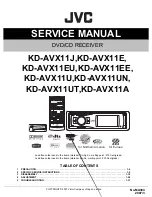 Предварительный просмотр 1 страницы JVC KD-AVX11J Service Manual