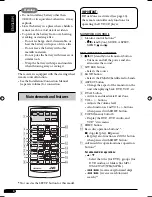 Предварительный просмотр 8 страницы JVC KD-AVX2 - DVD Player With LCD Monitor Instructions Manual