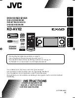 Предварительный просмотр 71 страницы JVC KD-AVX2 - DVD Player With LCD Monitor Instructions Manual