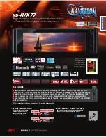 Preview for 1 page of JVC KD-AVX77 - EXAD - DVD Player Specifications