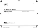 JVC KD-DB53 Instruction Manual предпросмотр