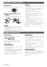 Preview for 20 page of JVC KD-DB56 Instructions Manual