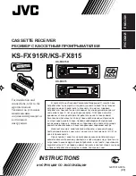 JVC KD-FX915R Instructions Manual предпросмотр