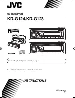 Предварительный просмотр 19 страницы JVC KD-G120 - Radio / CD Player Instructions Manual