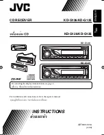 Предварительный просмотр 35 страницы JVC KD-G120 - Radio / CD Player Instructions Manual