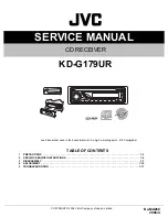 JVC KD-G179UR Service Manual предпросмотр