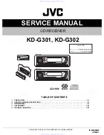 JVC KD-G301 Service Manual предпросмотр