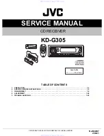 JVC KD-G305 Service Manual предпросмотр