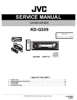 Предварительный просмотр 1 страницы JVC KD-G309 Service Manual