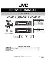 Предварительный просмотр 1 страницы JVC KD-G311 Service Manual