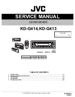 JVC KD-G413 Service Manual preview