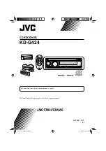 Предварительный просмотр 1 страницы JVC KD-G424 Instructions Manual