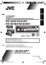 JVC KD-G431 Instructions Manual предпросмотр