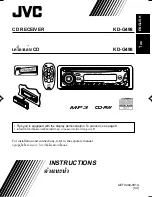 JVC KD-G498 Instructions Manual preview