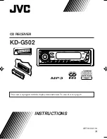 Предварительный просмотр 1 страницы JVC KD-G502 Instructions Manual