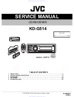 JVC KD-G514 Service Manual предпросмотр