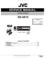 Предварительный просмотр 1 страницы JVC KD-G515 Service Manual