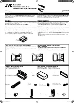 JVC KD-G527 Installation & Connection Manual предпросмотр