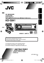 Предварительный просмотр 1 страницы JVC KD-G541 (German) Instructions Manual