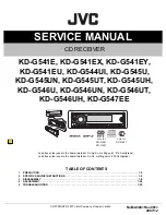 Preview for 1 page of JVC KD-G541E Service Manual