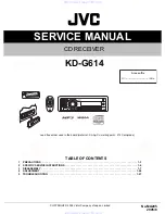 JVC KD-G614 Service Manual preview