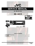 JVC KD-G815 Service Manual предпросмотр