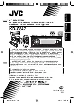 Предварительный просмотр 1 страницы JVC KD-G847 Instructions Manual