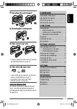 Предварительный просмотр 3 страницы JVC KD-HDR20 Instructions Manual