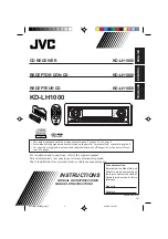 Предварительный просмотр 1 страницы JVC KD-LH1000 Instructions Manual