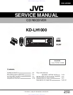 Предварительный просмотр 1 страницы JVC KD-LH1000 Service Manual