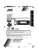 Предварительный просмотр 1 страницы JVC KD-LH1101 Instructions Manual