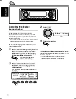 Предварительный просмотр 8 страницы JVC KD-LH1105 Instructions Manual