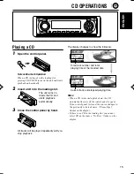 Предварительный просмотр 15 страницы JVC KD-LH1105 Instructions Manual