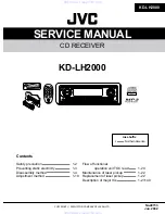 JVC KD-LH2000 Service Manual preview